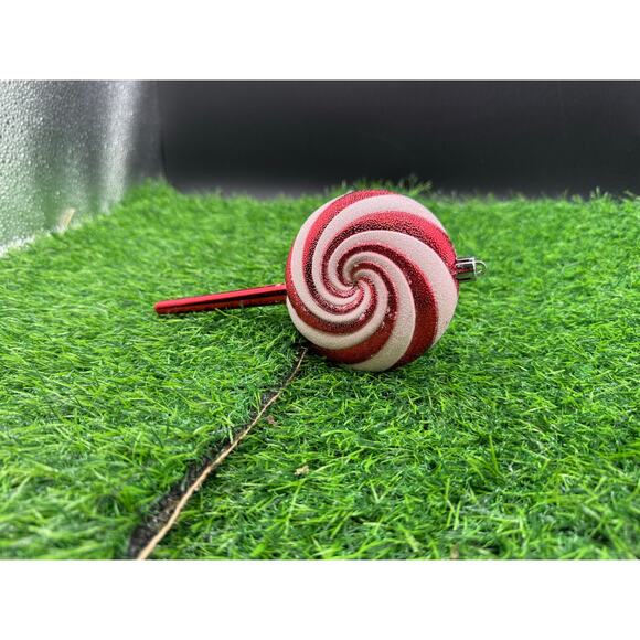 Set of 4 Candy Cane Holiday Deluxe Christmas Shatterproof Ornaments - Picture 8 of 8